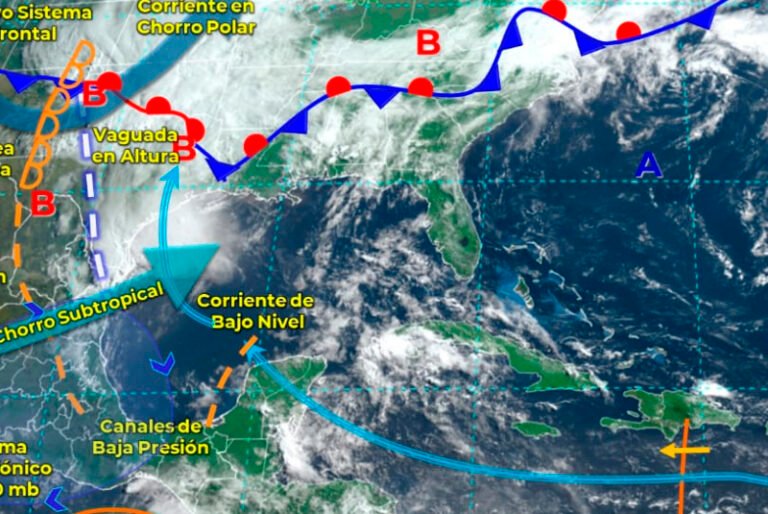 Clima intenso caluroso y tormentas permanecerán en la Península de Yucatán