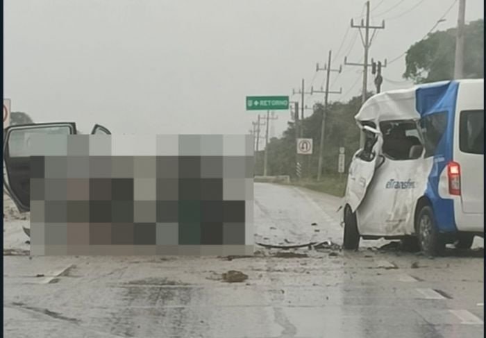 Fallecen seis turistas en accidente carretero en la vía Tulum-Playa