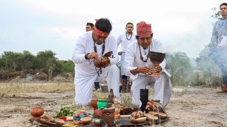 Progreso: Construcción de la Primera Cancha de Juego de Pelota Pok Ta Pok