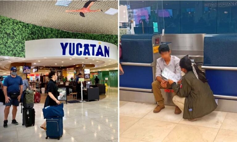 Detienen en aeropuerto de Mérida a traficante de menores