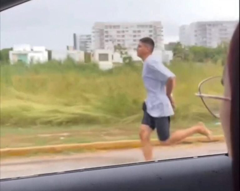 Detienen a sujeto que intentó escapar descalzo y esposado en el norte de Mérida