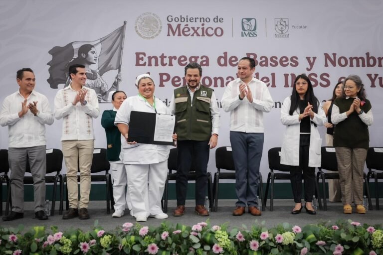 FORTALECEN AL IMSS YUCATÁN CON 124 BASES LABORALES