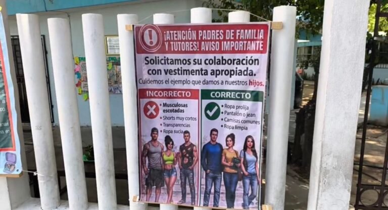POLÉMICA EN MÉRIDA: ¿DEBEN LOS PADRES CUIDAR SU VESTIMENTA AL IR A LA ESCUELA?