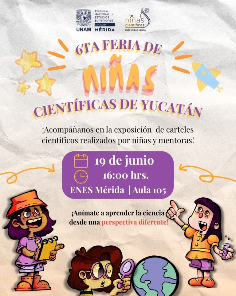Niñas yucatecas muestran su talento científico en feria organizada por la UNAM